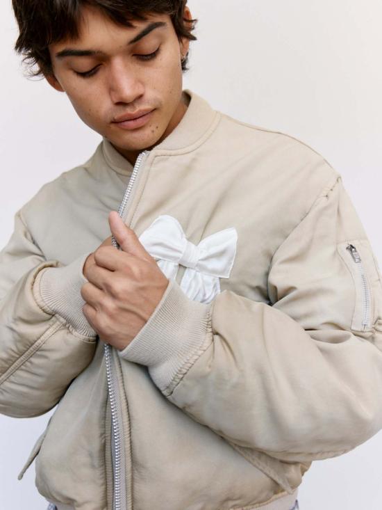  마리아노 자켓 말리아노 선번트 크림 트윌 프로테스타 봄버 - MAGLIANO