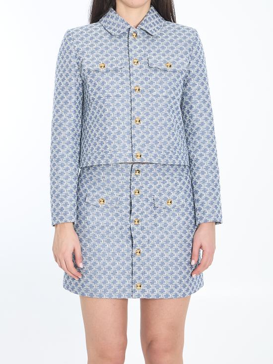 25SS 셀린느 스커트 RJ01U0G10 LIGHT BLUE - CELINE