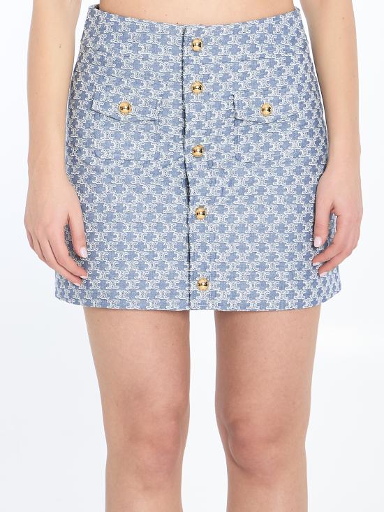 25SS 셀린느 스커트 RJ01U0G10 LIGHT BLUE