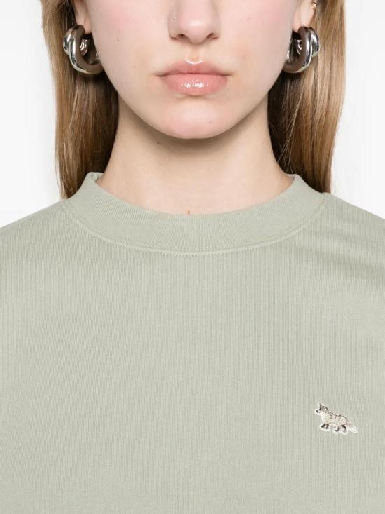  메종키츠네 긴팔 티셔츠 OW00302KM0325 sage - MAISON KITSUNE