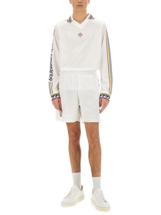 25SS 카사블랑카 숏팬츠 MPS25 JTR 224 02BRIGHTWHITE - CASABLANCA