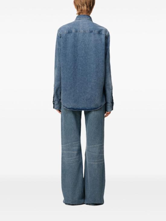 25SS 아미 긴팔 셔츠 USH063 DE0056480 Blue - AMI