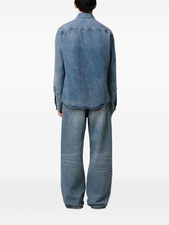 25SS 아미 긴팔 셔츠 USH063 DE0056480 Blue - AMI