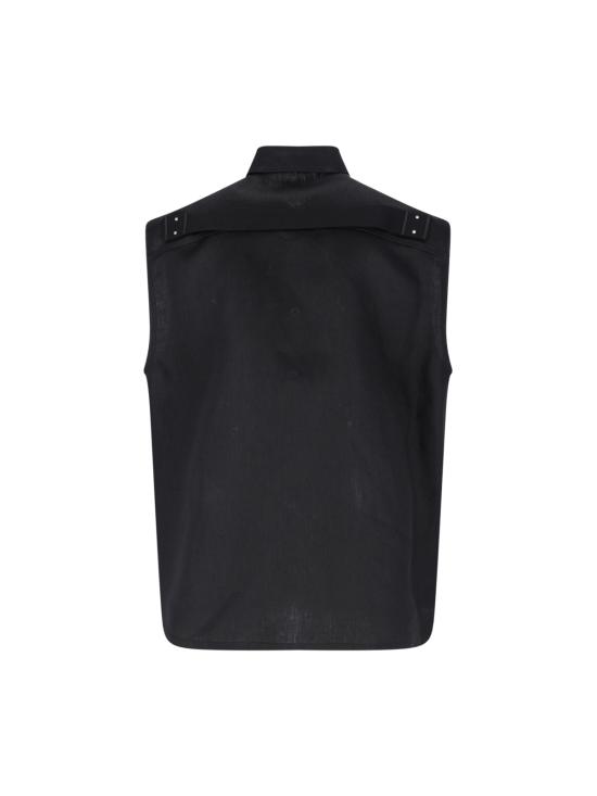 25SS 릭 오웬스 긴팔 셔츠 RR01E5708 TWL 09 Black - RICK OWENS