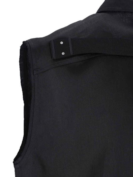 25SS 릭 오웬스 긴팔 셔츠 RR01E5708 TWL 09 Black - RICK OWENS