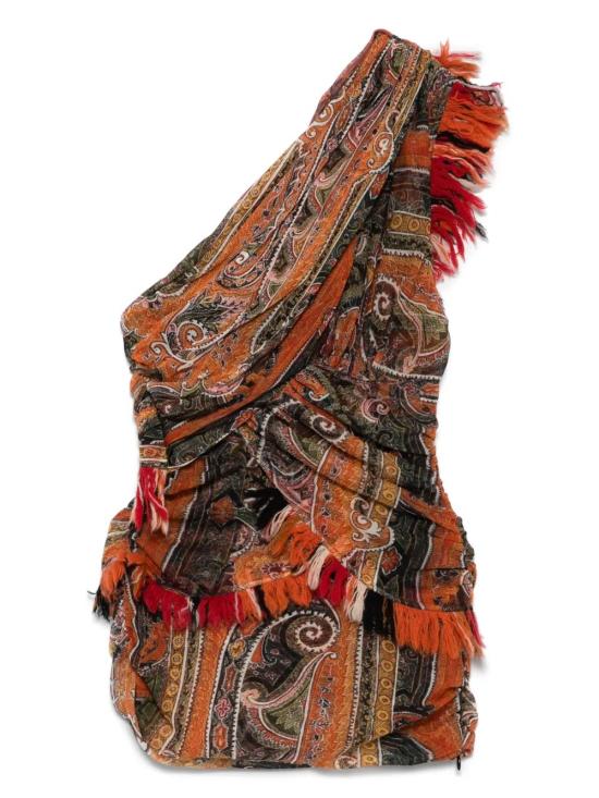  이자벨마랑 블라우스 HT0634FAC2J06I dark orange - ISABEL MARANT