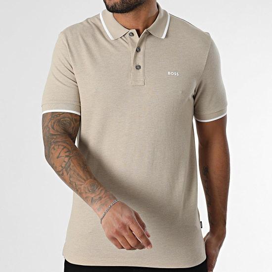 25SS 보스 폴로 티셔츠 50494697 10241531 01 290 Open beige - BOSS