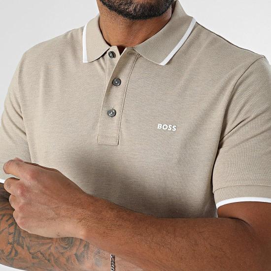 25SS 보스 폴로 티셔츠 50494697 10241531 01 290 Open beige - BOSS