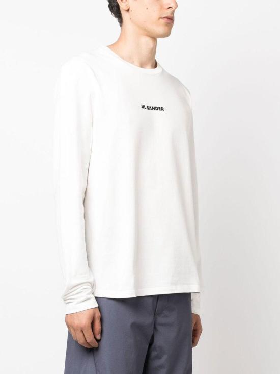 25FW 질샌더 긴팔 티셔츠 J47GC0116J20103102 White - JIL SANDER