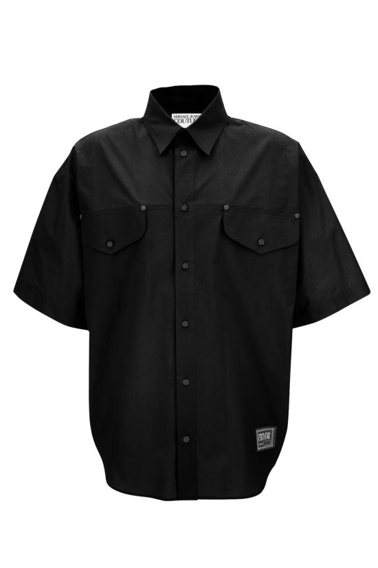 25SS 베르사체 반팔 셔츠 78GAL225 N0132899 Black