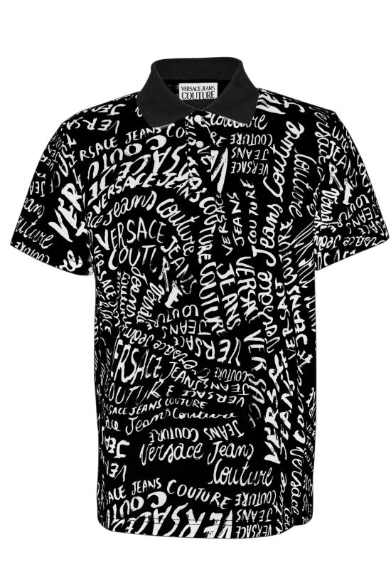 25SS 베르사체 폴로 티셔츠 78GAG6R0 JS459L01 Black