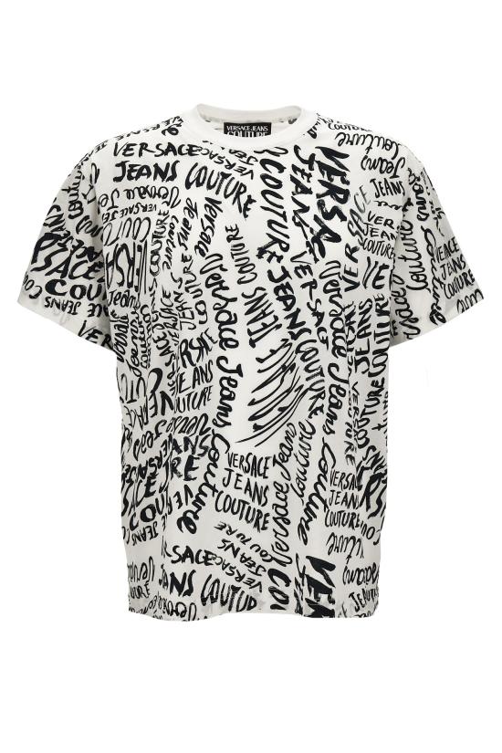 25SS 베르사체 반팔 티셔츠 78GAH6R0 JS440L02 White