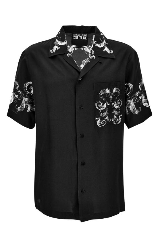 25SS 베르사체 반팔 셔츠 78GAL2BB NS624899 Black