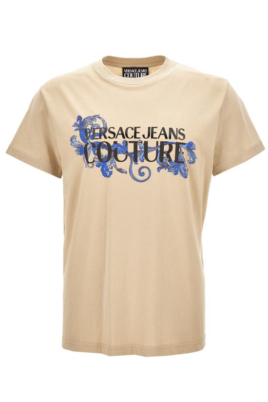 25SS 베르사체 반팔 티셔츠 78GAHC05 CJ01C727 Brown