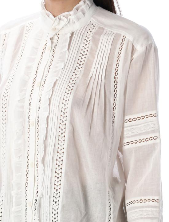25SS 이자벨마랑에뚜왈 긴팔 티셔츠 CH0201FAC1J15E 20WH Bianco - ISABEL MARANT ETOILE