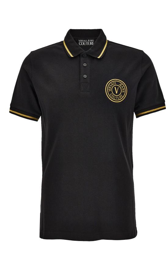 25SS 베르사체 폴로 티셔츠 78GAGT00 CJ01TG89 Black