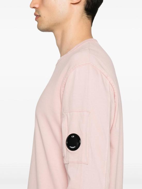 25SS 씨피 컴퍼니 레귤러 핏 코튼 스웨트셔츠  18CMSS019A002246G520 MISTY ROSE DOM - C.P. COMPANY