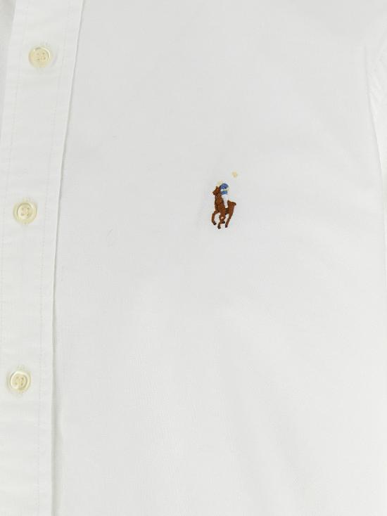 26SS 폴로 랄프로렌 커스텀 핏 포니 체스트 옥스포트 셔츠 710850782010 WHITE DOM - POLO RALPH LAUREN