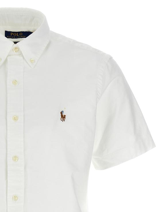 26SS 폴로 랄프로렌 커스텀 핏 포니 체스트 옥스포트 셔츠 710850782010 WHITE DOM - POLO RALPH LAUREN