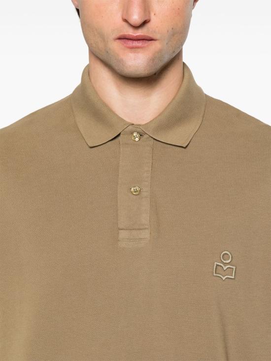 24FW 이자벨마랑 폴로 티셔츠 PL0003HAC1K01H 67LK Light khaki - ISABEL MARANT
