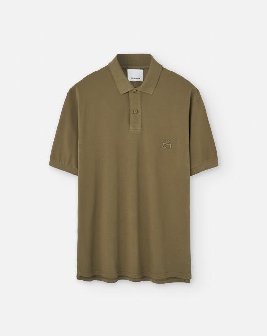 24FW 이자벨마랑 폴로 티셔츠 PL0003HAC1K01H 67LK Light khaki
