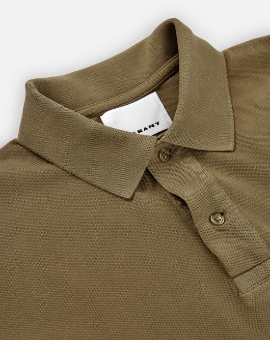 24FW 이자벨마랑 폴로 티셔츠 PL0003HAC1K01H 67LK Light khaki - ISABEL MARANT