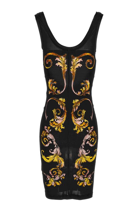 25SS 베르사체 미디 원피스 78HAO9P6 JS473G89 Black - VERSACE