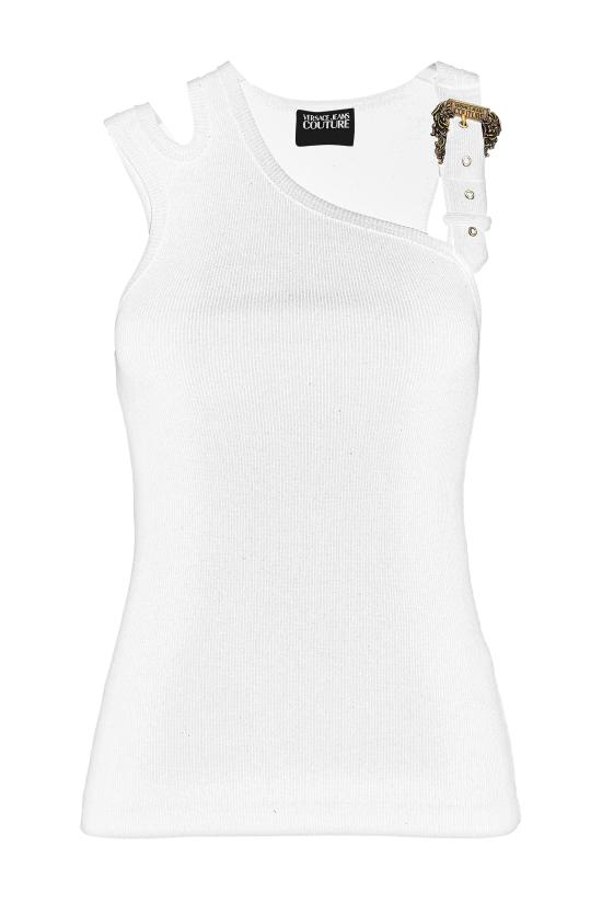 25SS 베르사체 민소매 티셔츠 78HAM603 J0004003 White