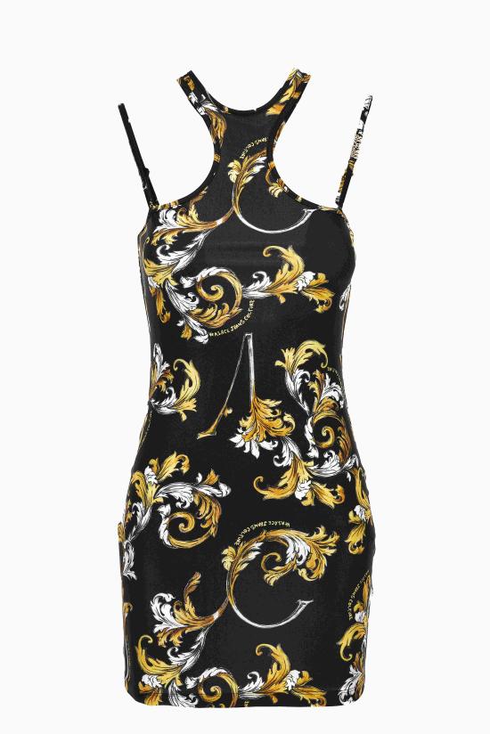 25SS 베르사체 숏 원피스 78HAO914 JS470G89 Black