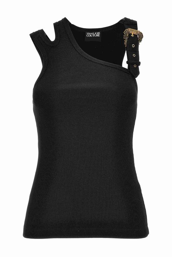 25SS 베르사체 민소매 티셔츠 78HAM603 J0004899 Black