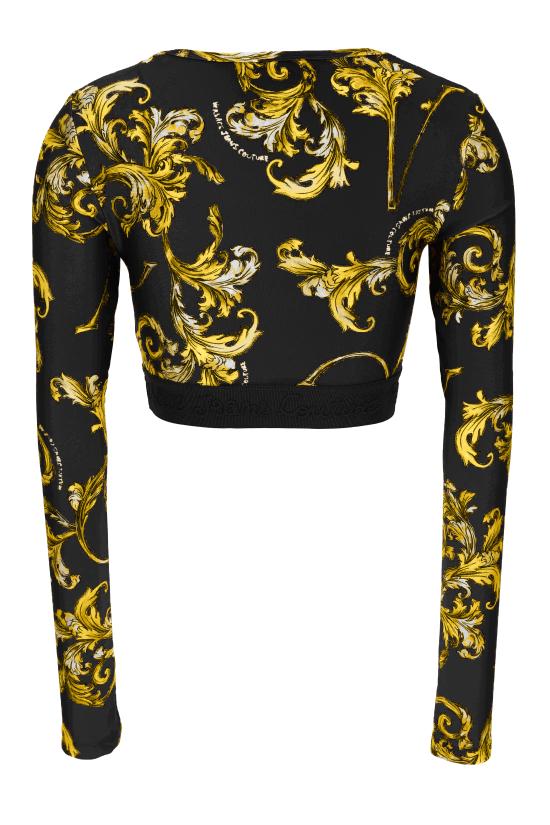 25SS 베르사체 반팔 티셔츠 78HAH218 JS470G89 Black - VERSACE