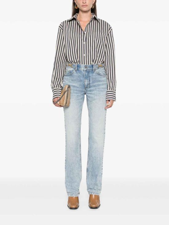 25FW 스텔라 맥카트니 스트레이트 팬츠 6D02873SPH834052 Blue - STELLA MCCARTNEY