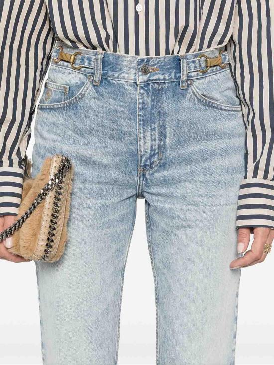 25FW 스텔라 맥카트니 스트레이트 팬츠 6D02873SPH834052 Blue - STELLA MCCARTNEY