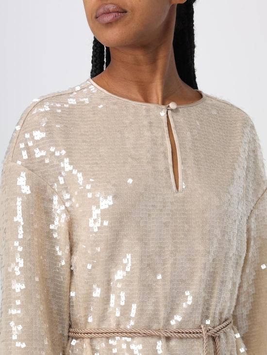  엠포리오 아르마니 미디 원피스 E3NA13F2450 011 Champagne - EMPORIO ARMANI