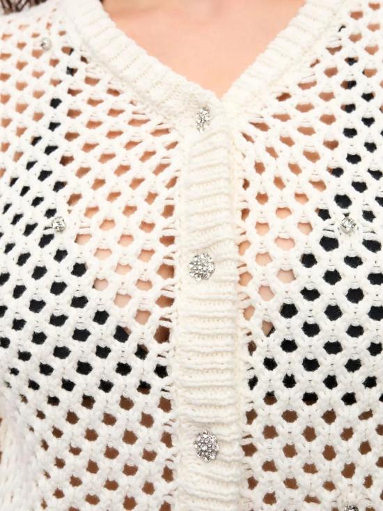  가니 가디건 K2438 white - GANNI