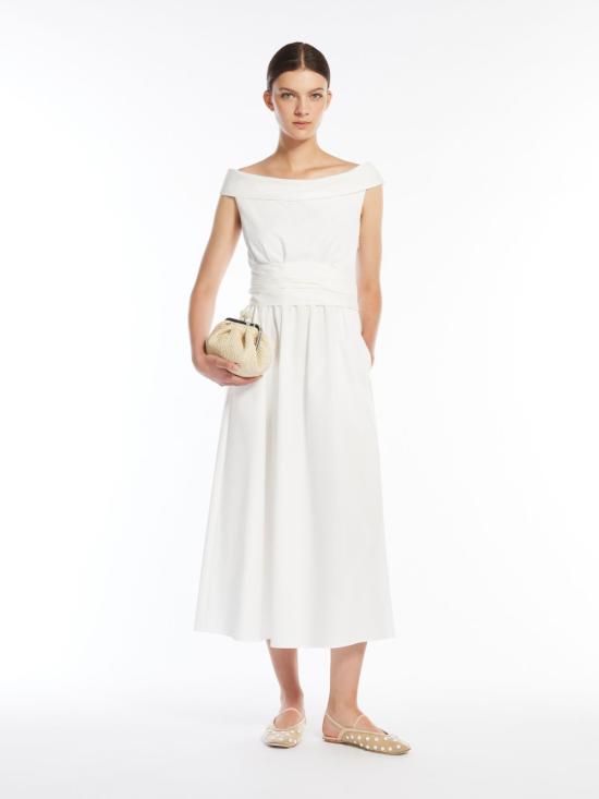 25SS 위켄드막스마라 미디 원피스 2515221036 016 White - WEEKEND MAX MARA