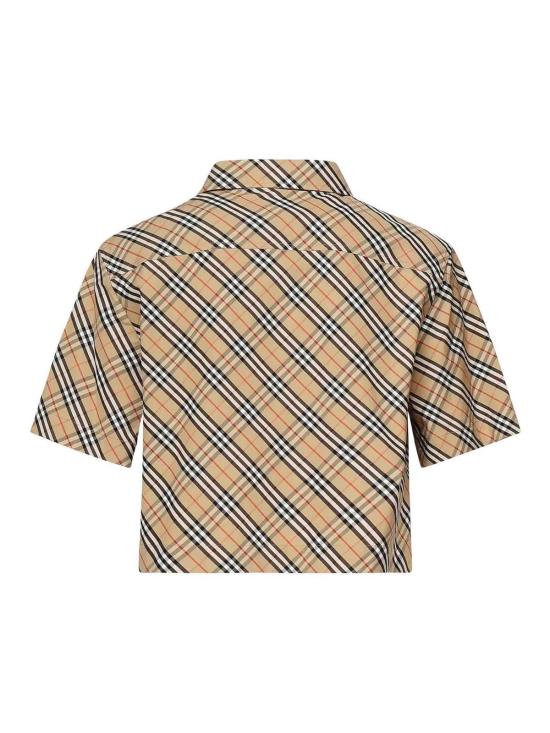  버버리 크롭 셔츠 8106190 Beige - BURBERRY