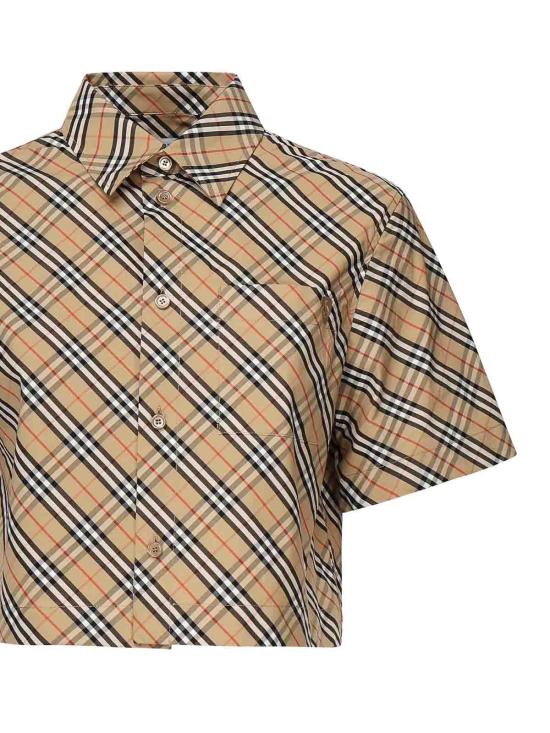  버버리 크롭 셔츠 8106190 Beige - BURBERRY