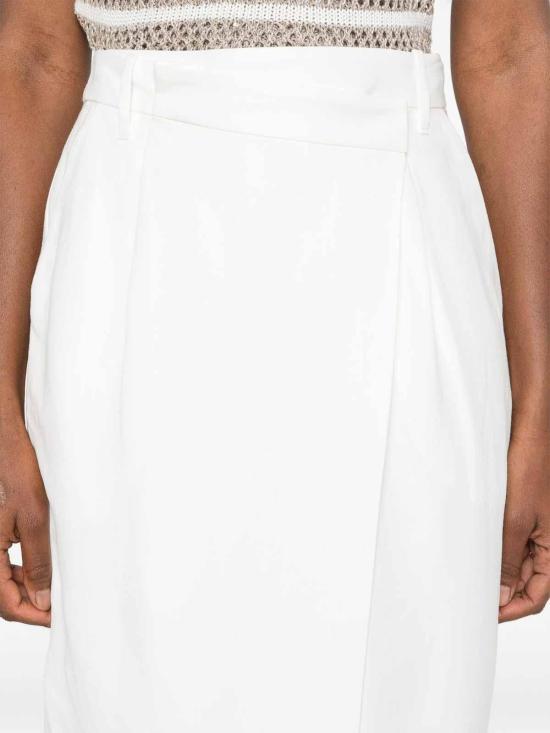  브루넬로 쿠치넬리 스커트 MH126G3814C600 Beige - BRUNELLO CUCINELLI