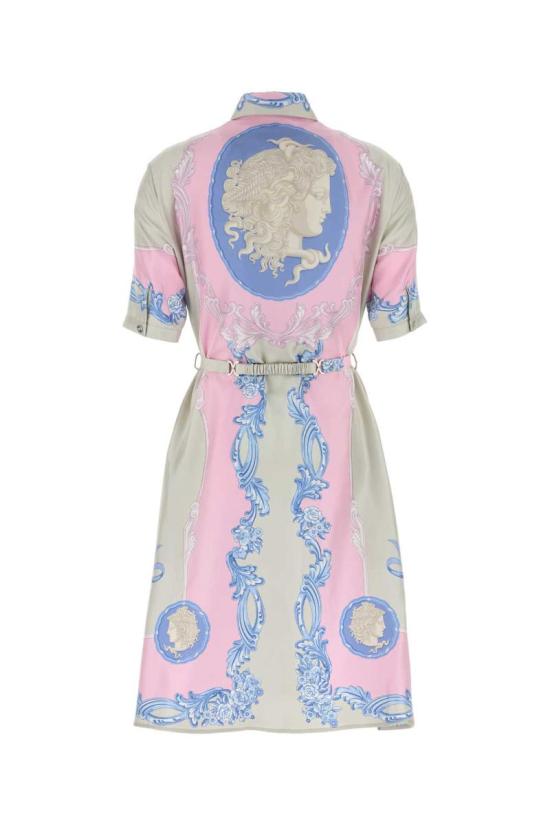 25SS 베르사체 미디 원피스 10199521A14437 5PD60 PRINTED - VERSACE