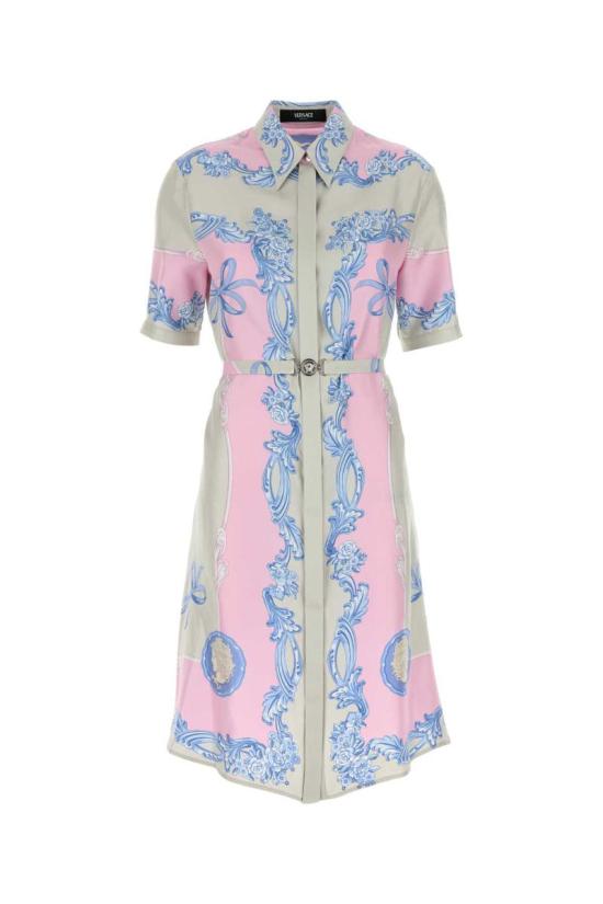 25SS 베르사체 미디 원피스 10199521A14437 5PD60 PRINTED