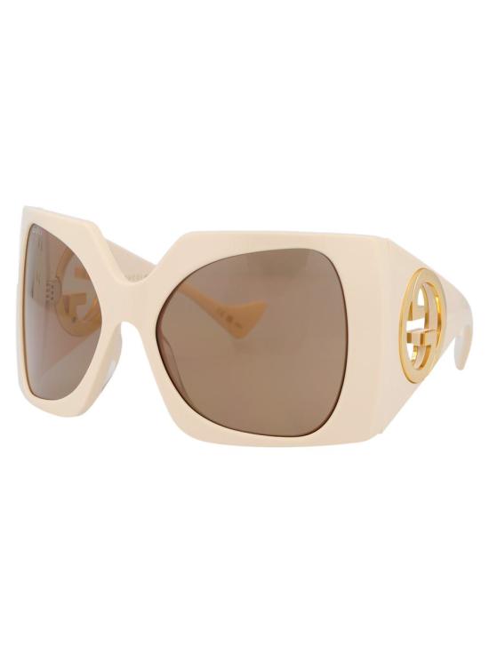 25SS 구찌 선글라스 GG1255S 002 SUNGLASSES 002 IVORY WHITE BROWN - GUCCI