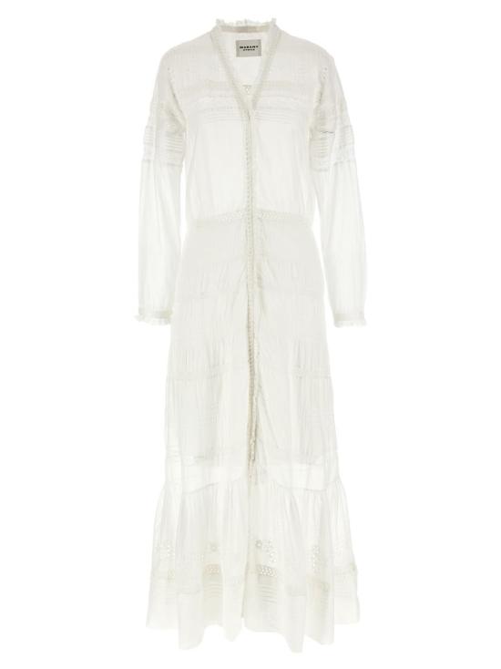 25SS 이자벨마랑에뚜왈 롱 원피스 RO0723FAC1J15E20WH WHITE