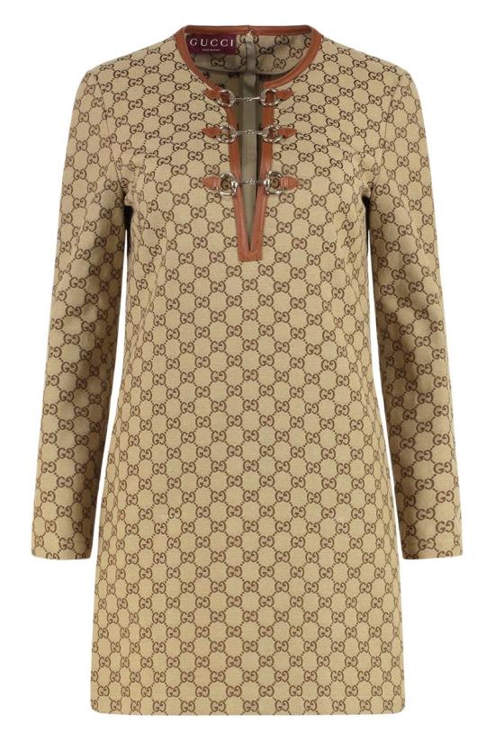 25SS 구찌 미디 원피스 820404Z8BZA 2190 Brown