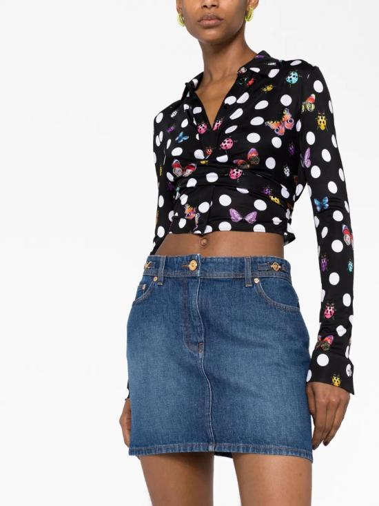  베르사체 데님 스커트 10115201A07079 blue - VERSACE