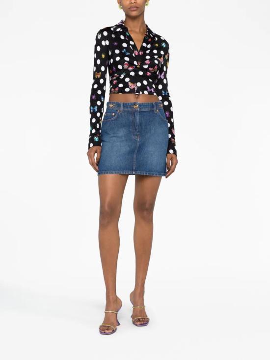  베르사체 데님 스커트 10115201A07079 blue - VERSACE