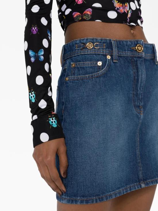  베르사체 데님 스커트 10115201A07079 blue - VERSACE