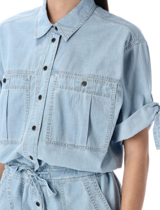 25SS 이자벨마랑에뚜왈 숏 원피스 25PCB0085FAC1I01E 30LU BLUE - ISABEL MARANT ETOILE