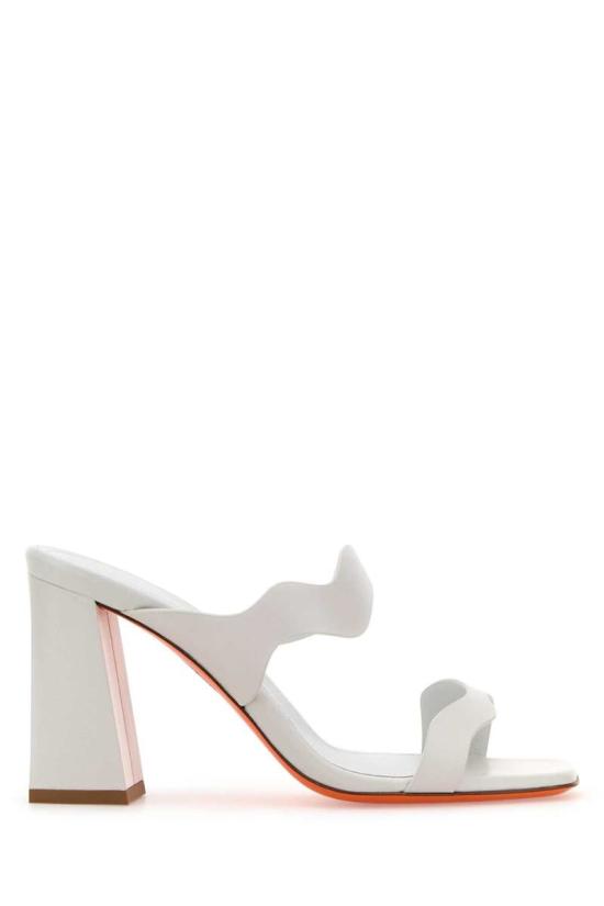 25SS 산토니 뮬/슬리퍼 WHNQ71627HA2TSZA I80 WHITE