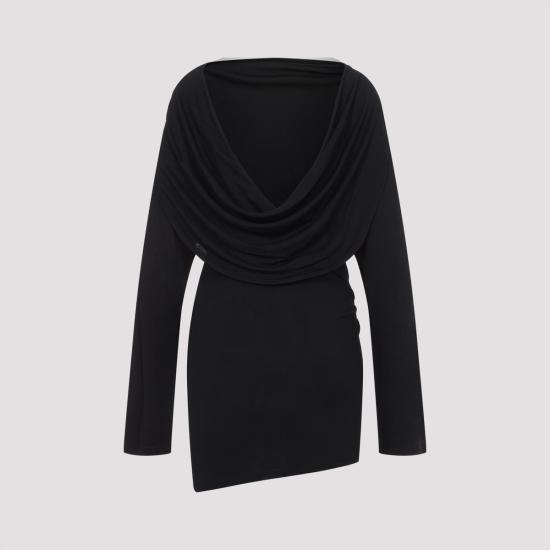 25SS 자크뮈스 숏 원피스 25E251DR240 1026 990 Black - JACQUEMUS